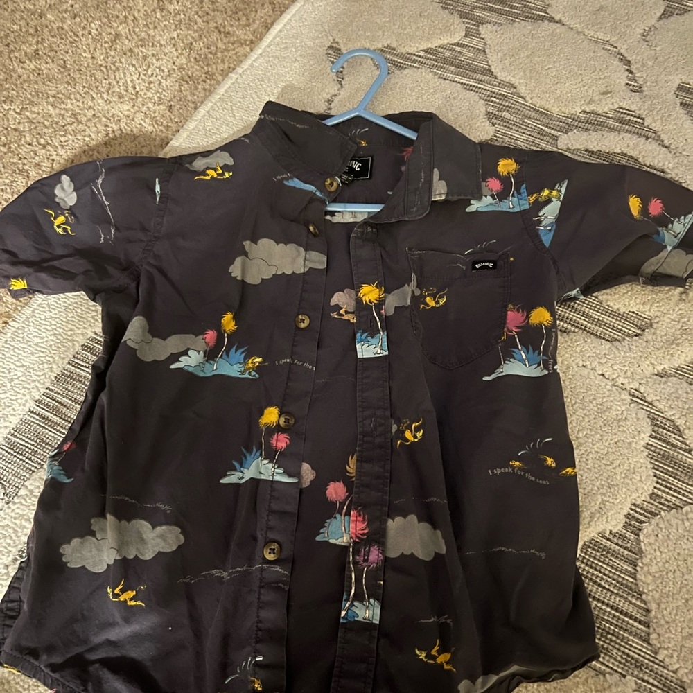 Little Boy’s Billabong Dr. Suess Collection/ Lorax. Size 7.